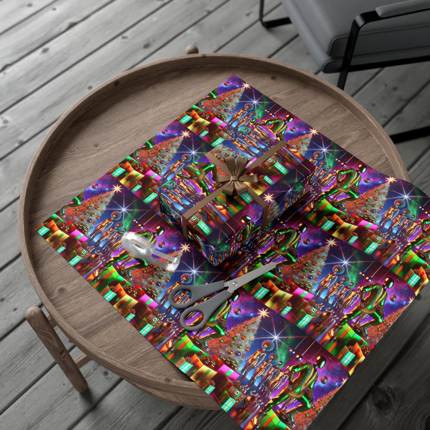 Holiday Drip Gift Wrap