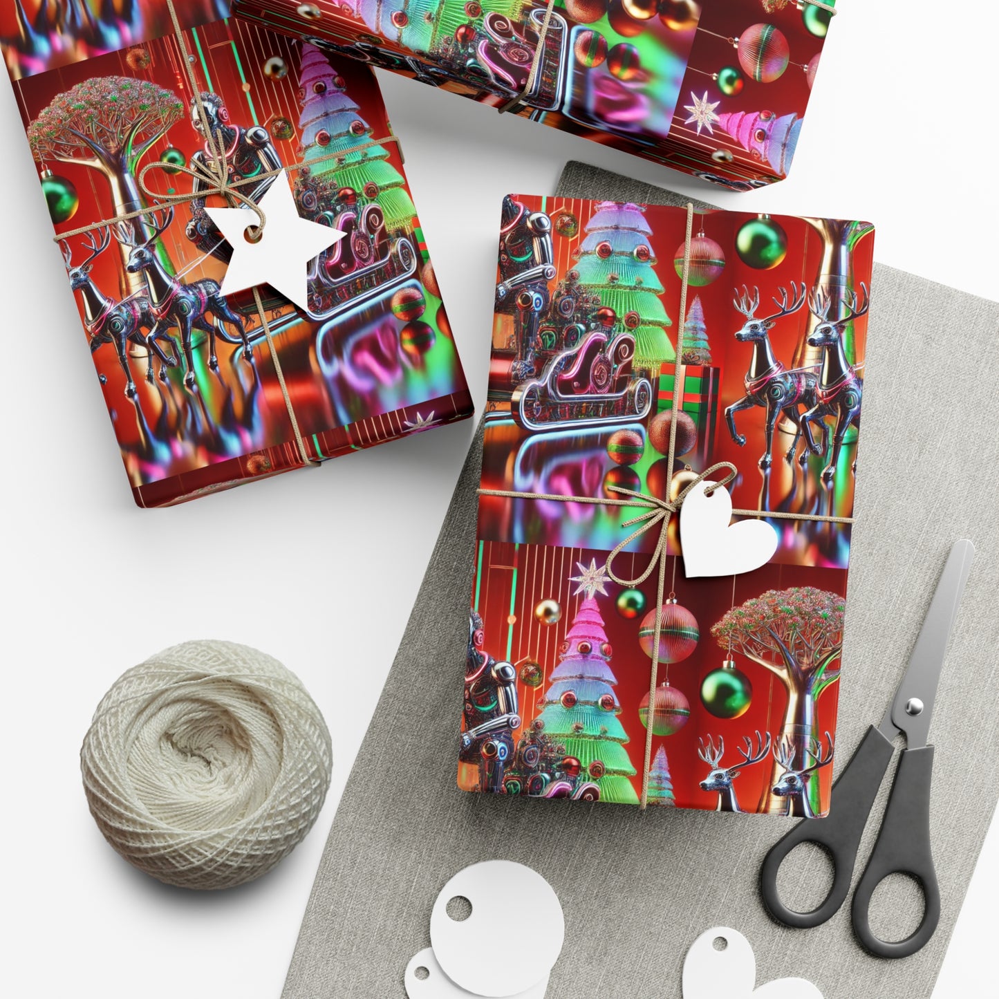 Santa Sleighin’ Gift Wrap