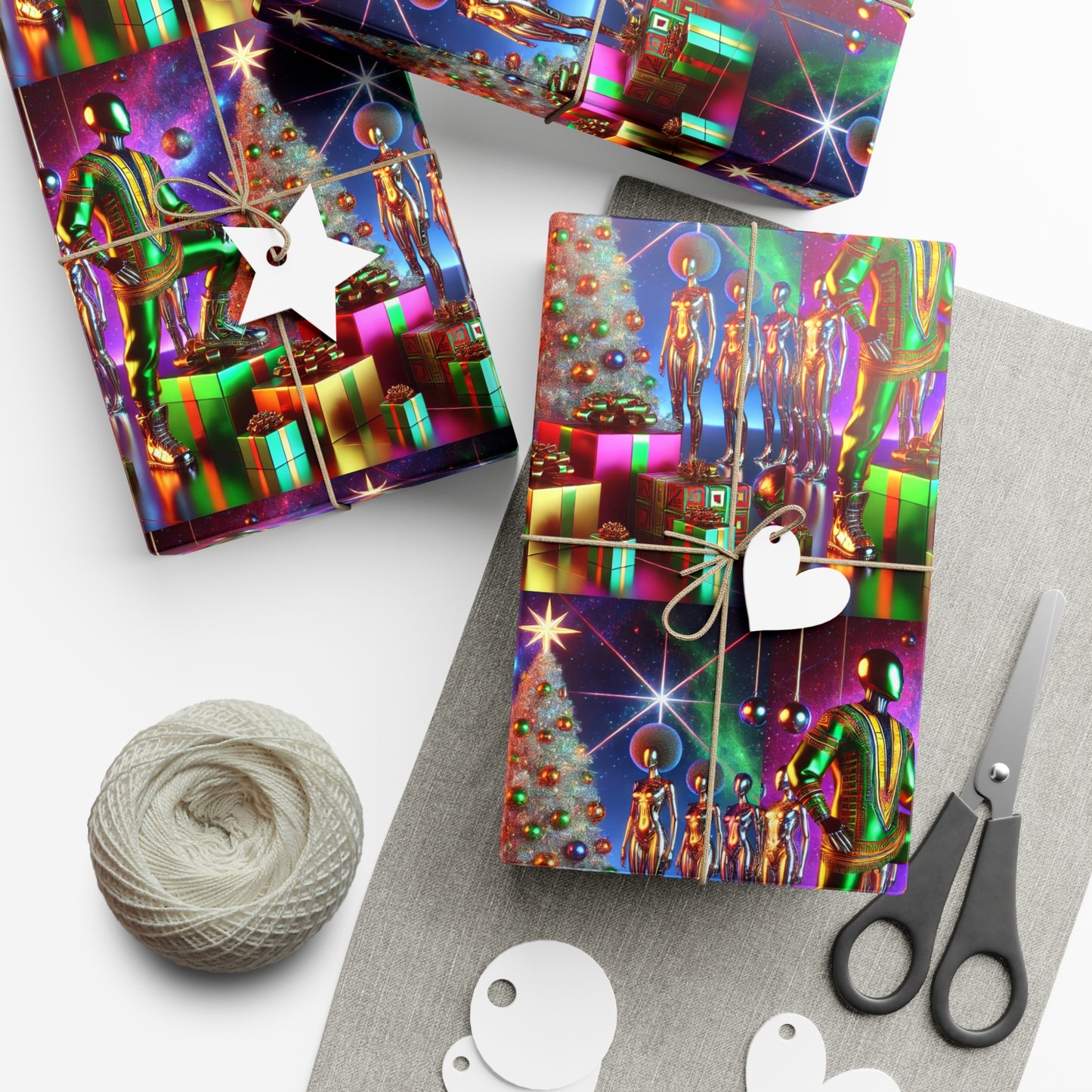 Holiday Drip Gift Wrap