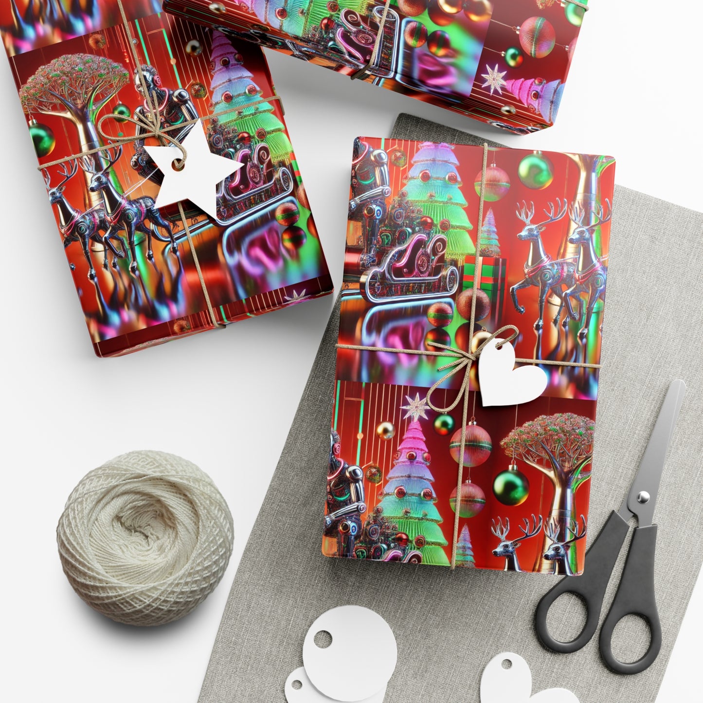 Santa Sleighin’ Gift Wrap
