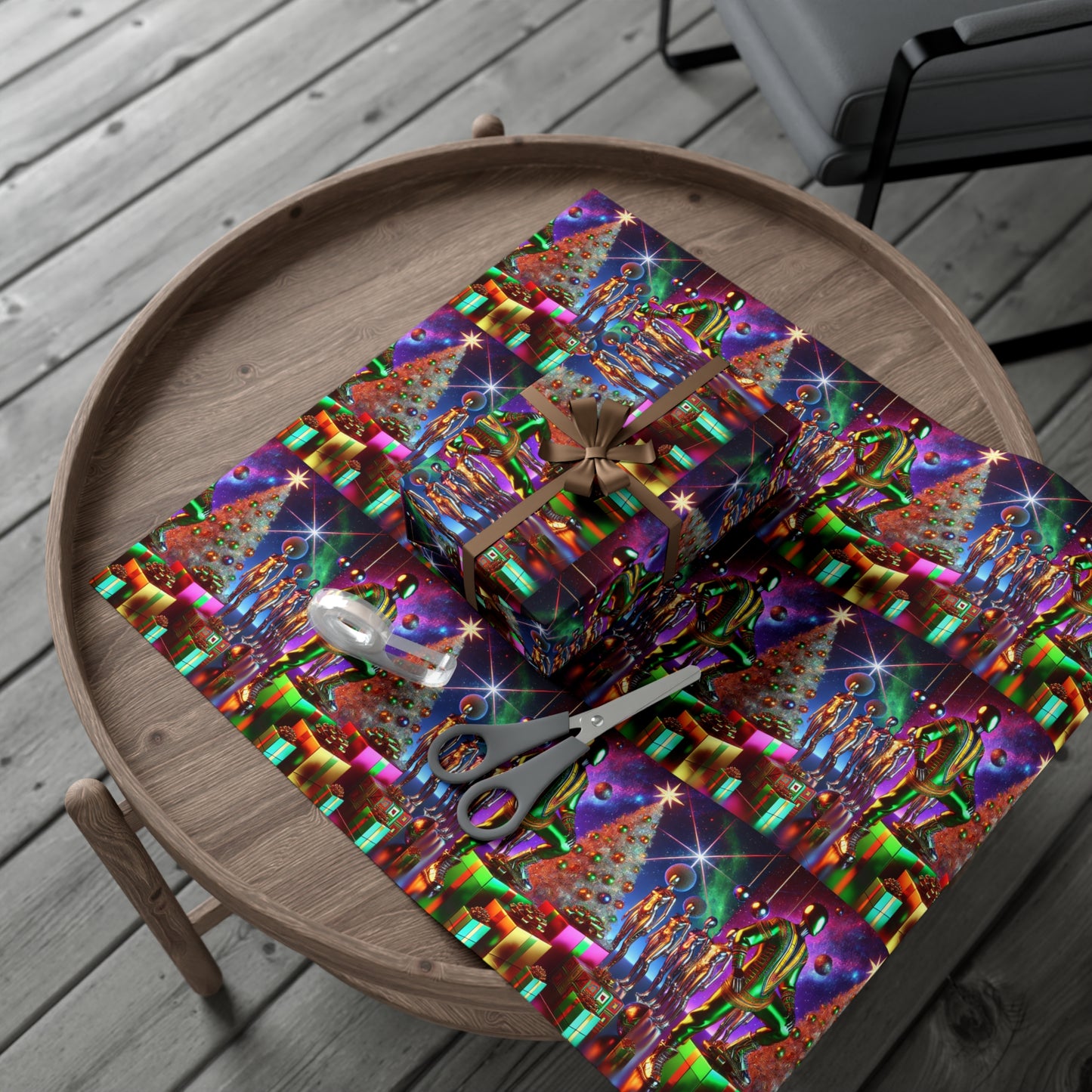 Holiday Drip Gift Wrap