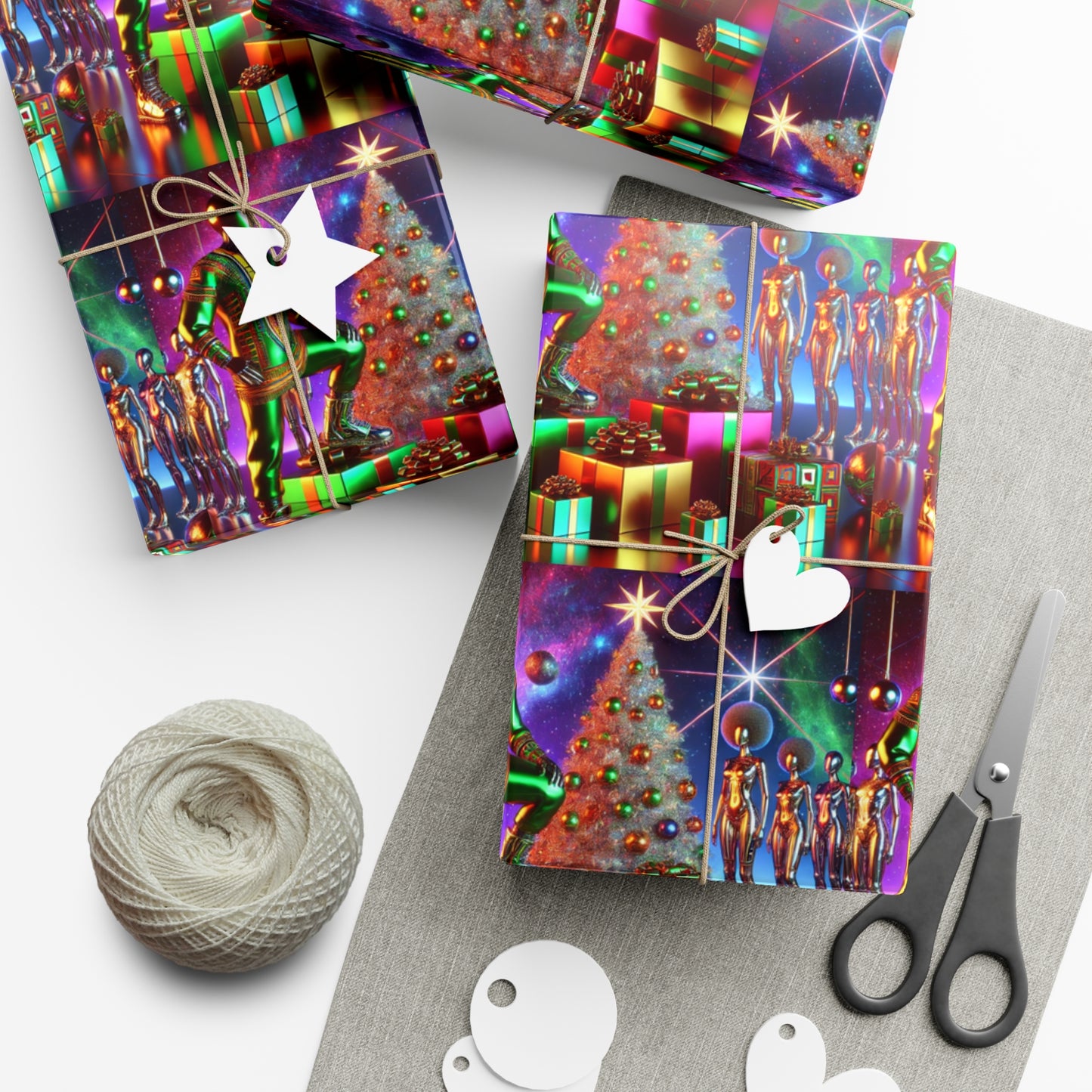 Holiday Drip Gift Wrap