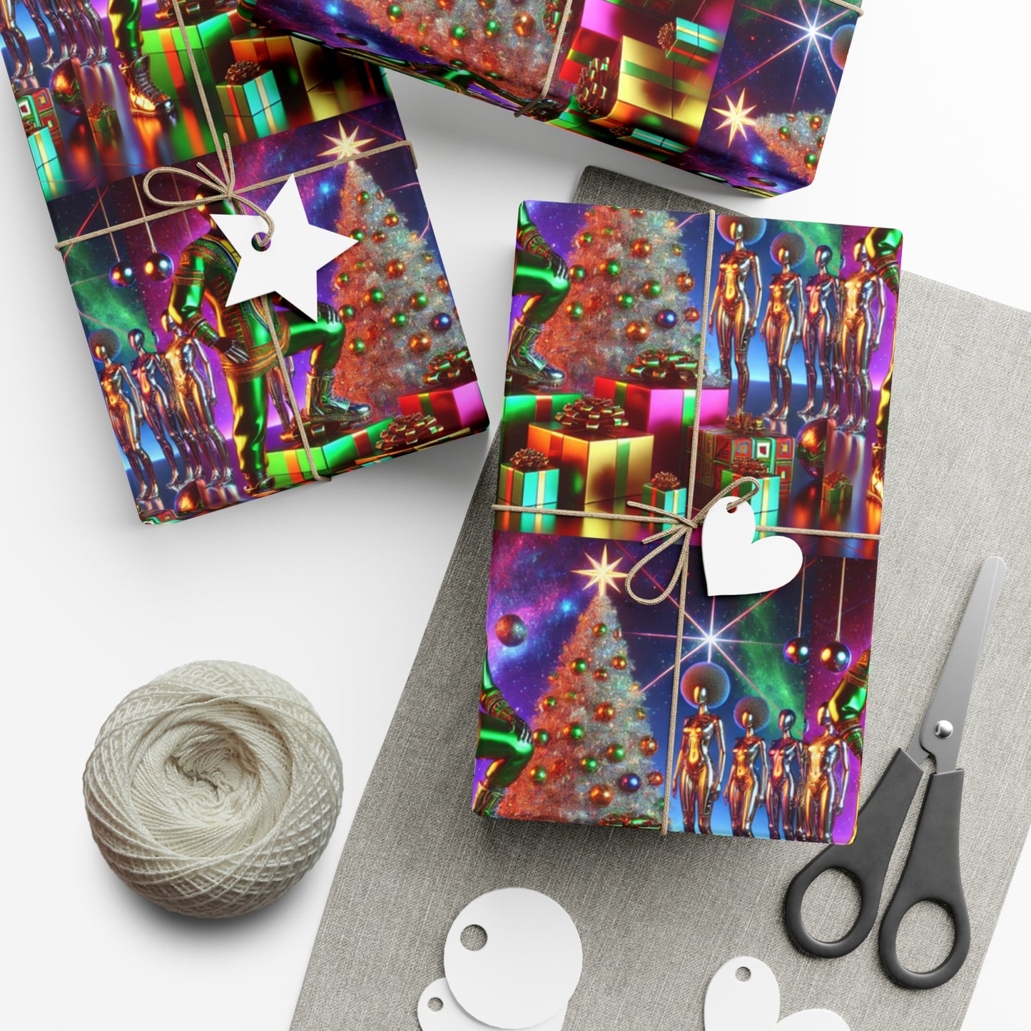 Holiday Drip Gift Wrap