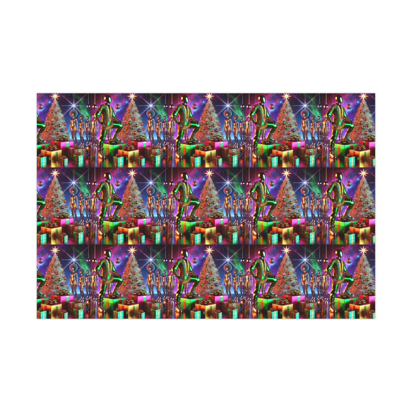 Holiday Drip Gift Wrap
