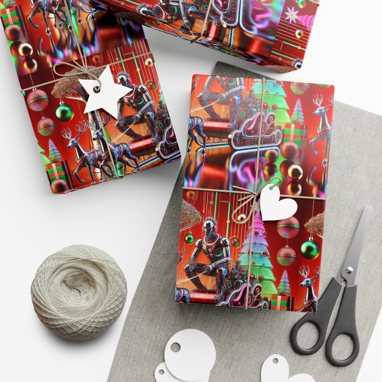 Santa Sleighin’ Gift Wrap