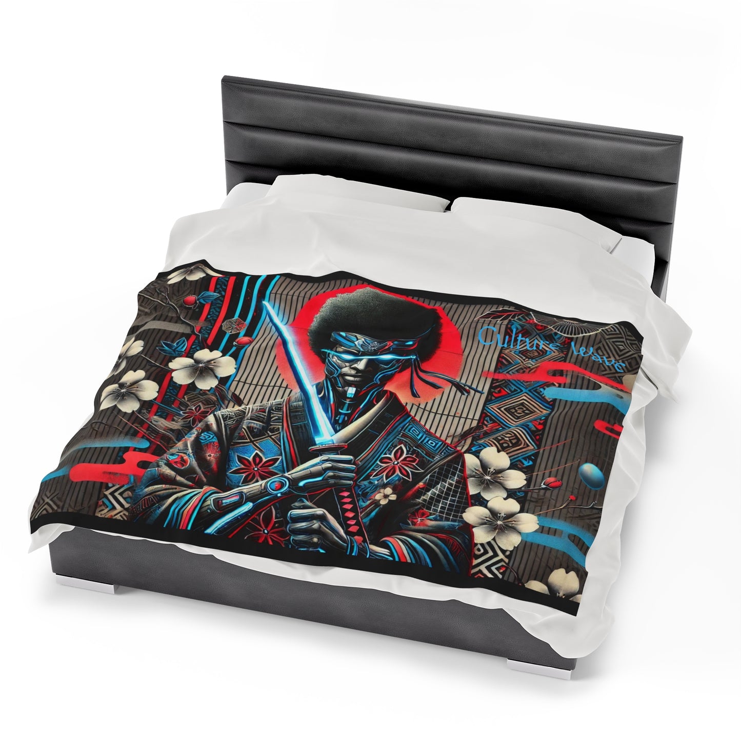 Afro Samurai Velveteen Plush Blanket