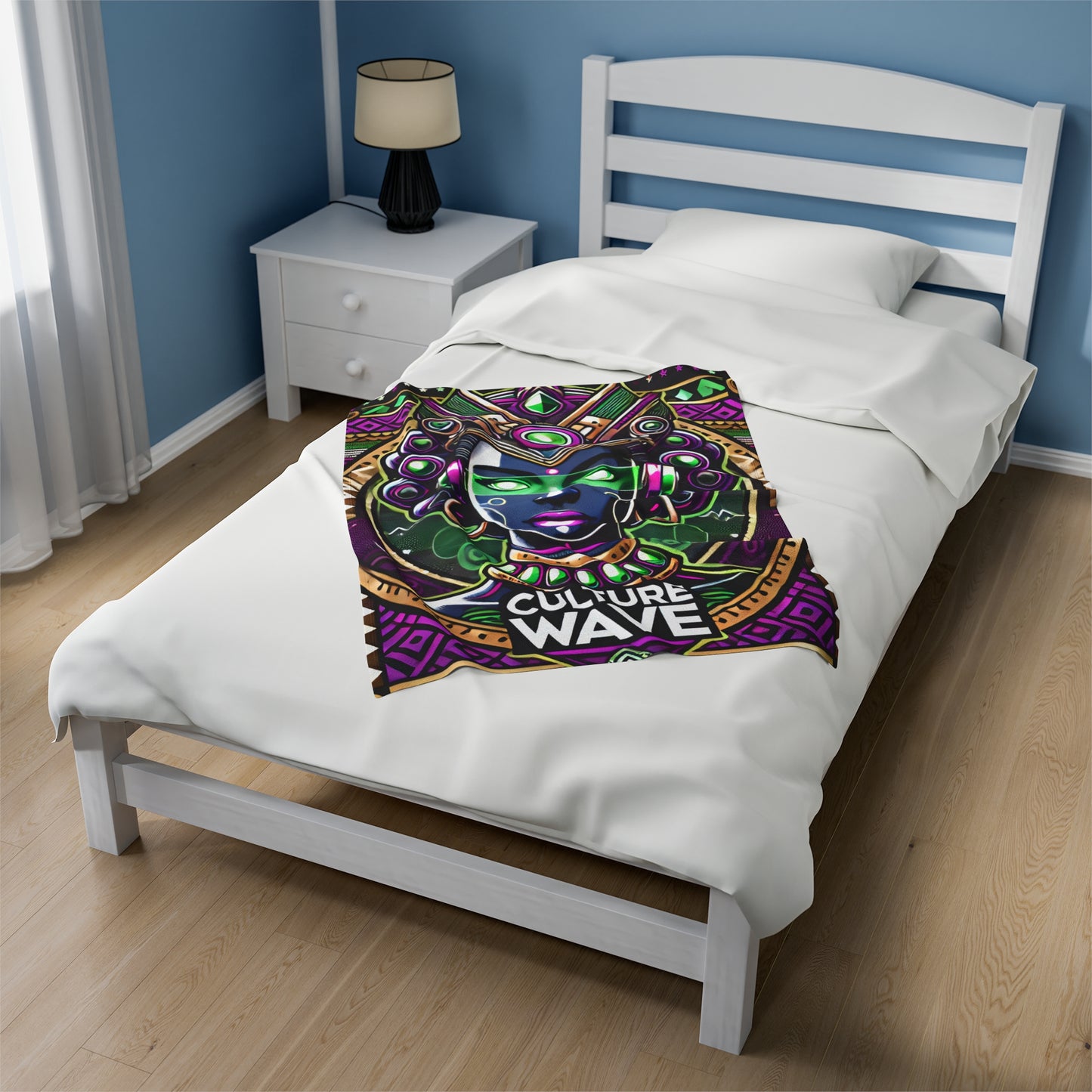 Royal Crown Velveteen Plush Blanket