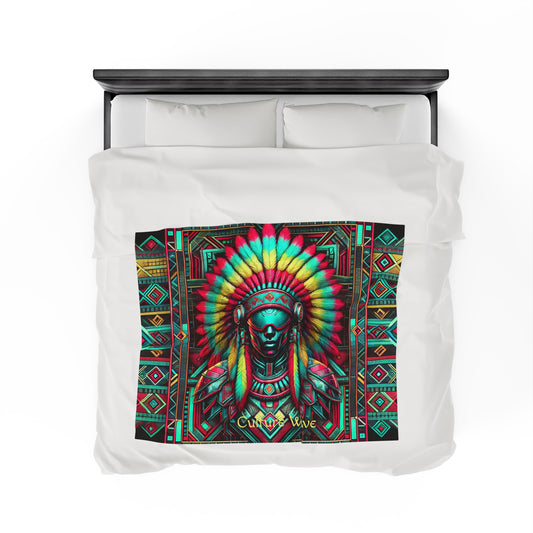 Headdress Velveteen Plush Blanket