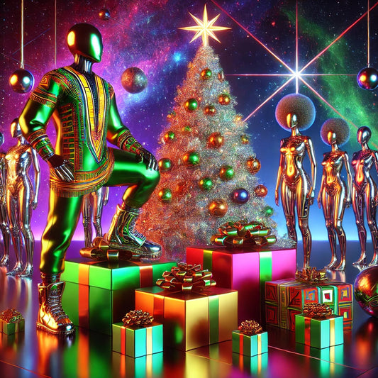 Holiday Drip Gift Wrap