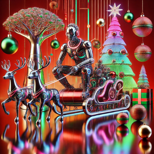 Santa Sleighin’ Gift Wrap