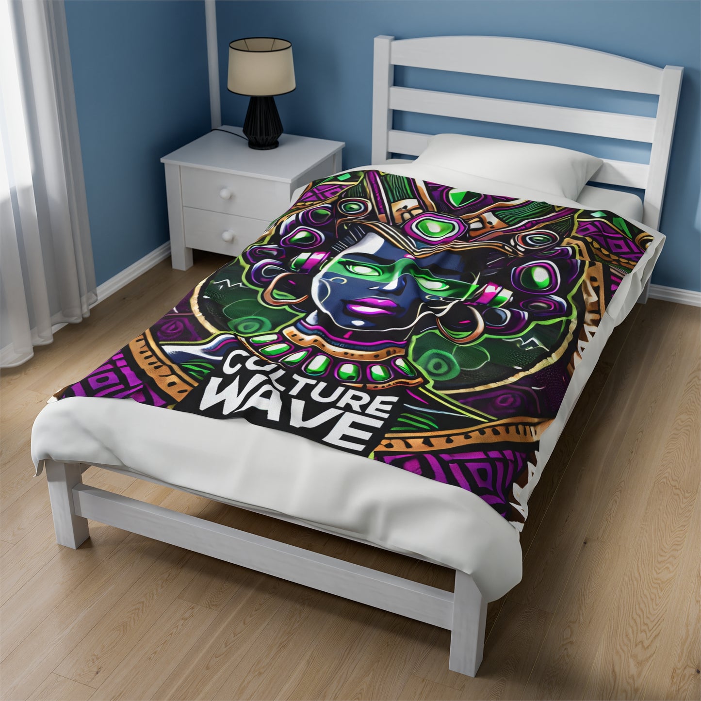 Royal Crown Velveteen Plush Blanket