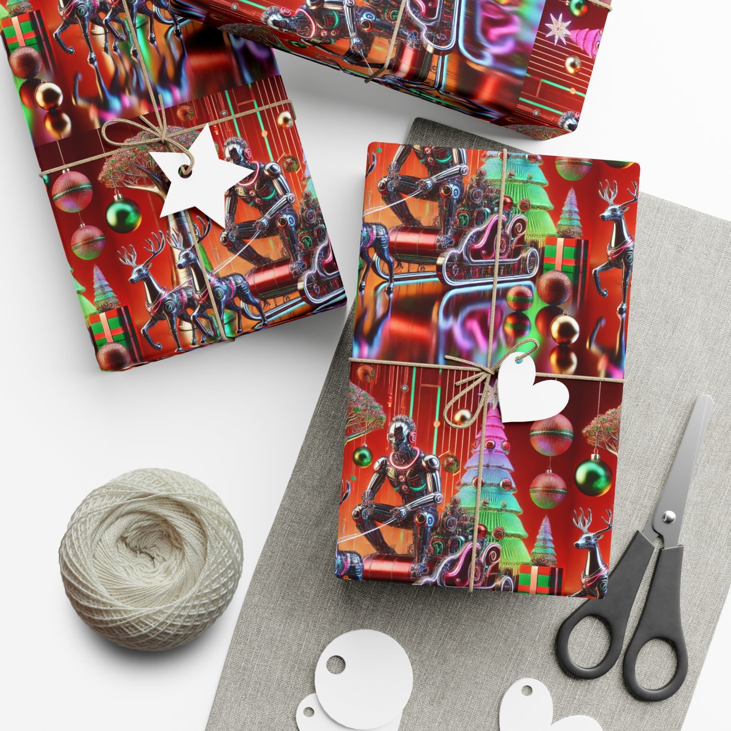 Santa Sleighin’ Gift Wrap