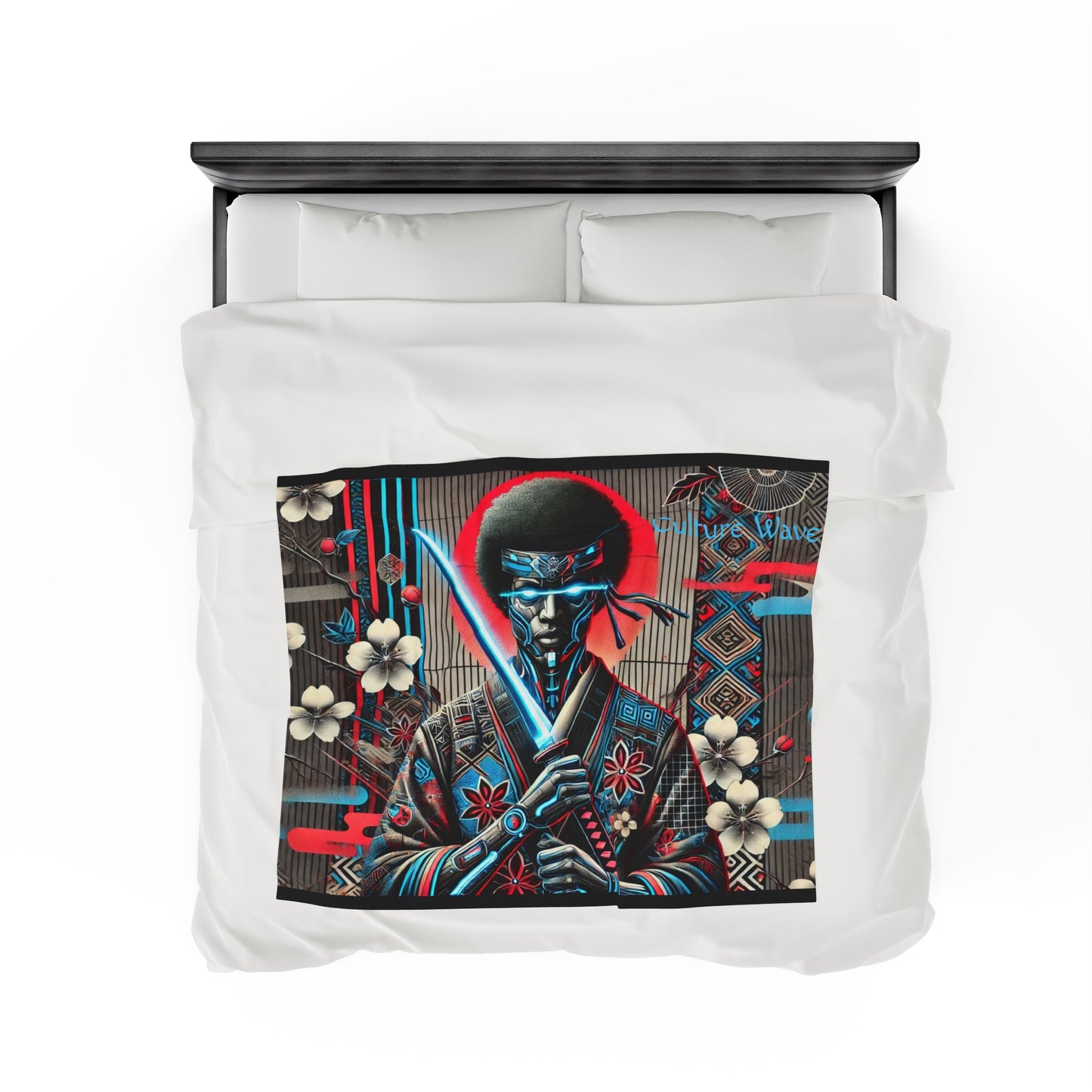 Afro Samurai Velveteen Plush Blanket