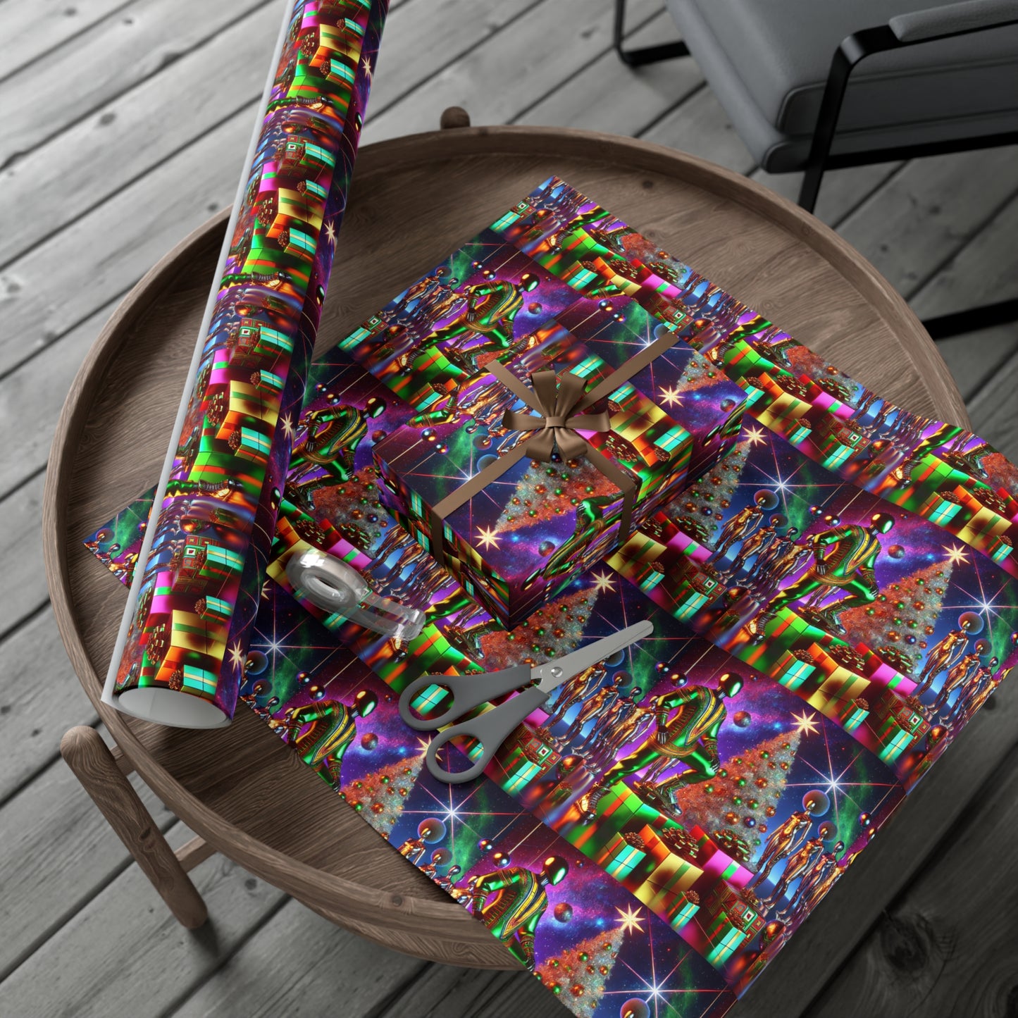 Holiday Drip Gift Wrap