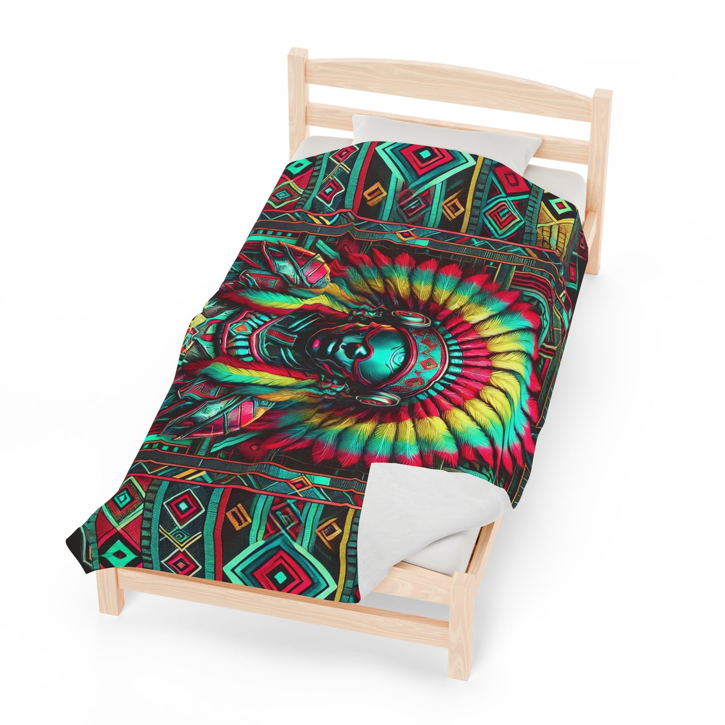 Headdress Velveteen Plush Blanket