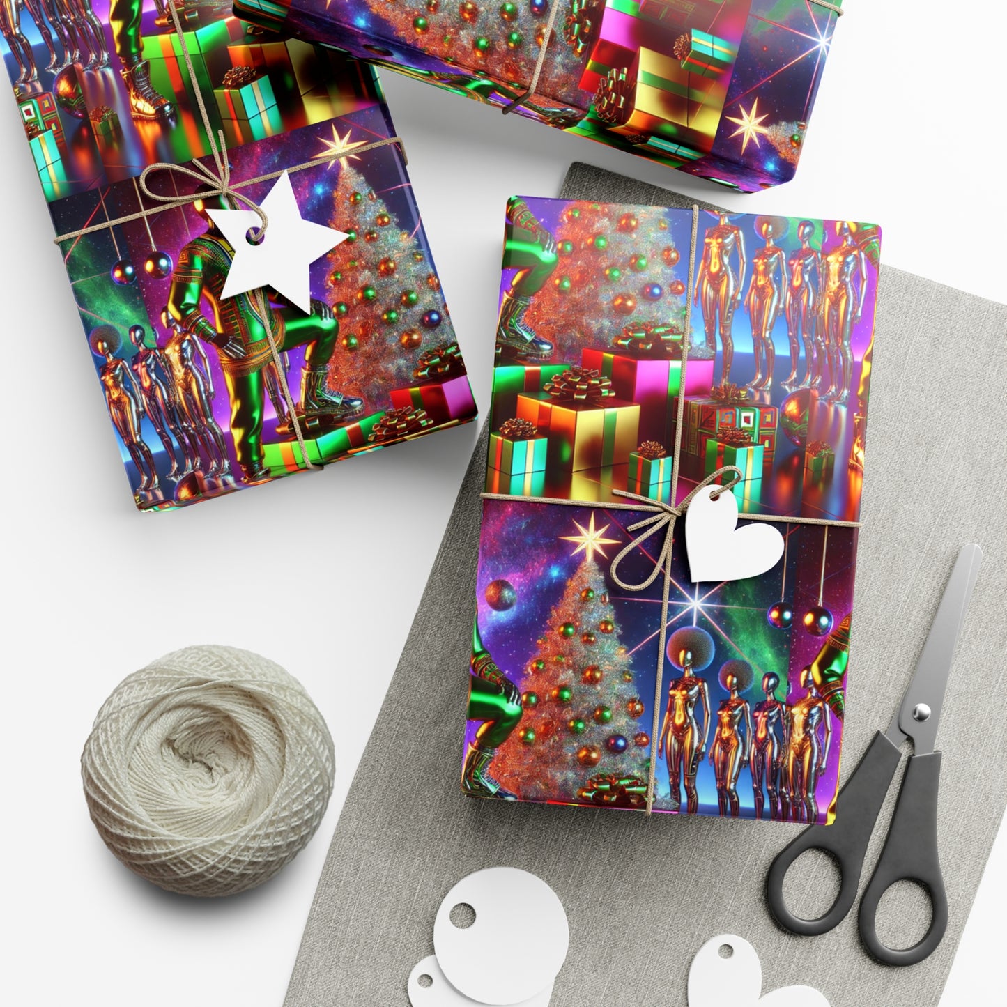Holiday Drip Gift Wrap