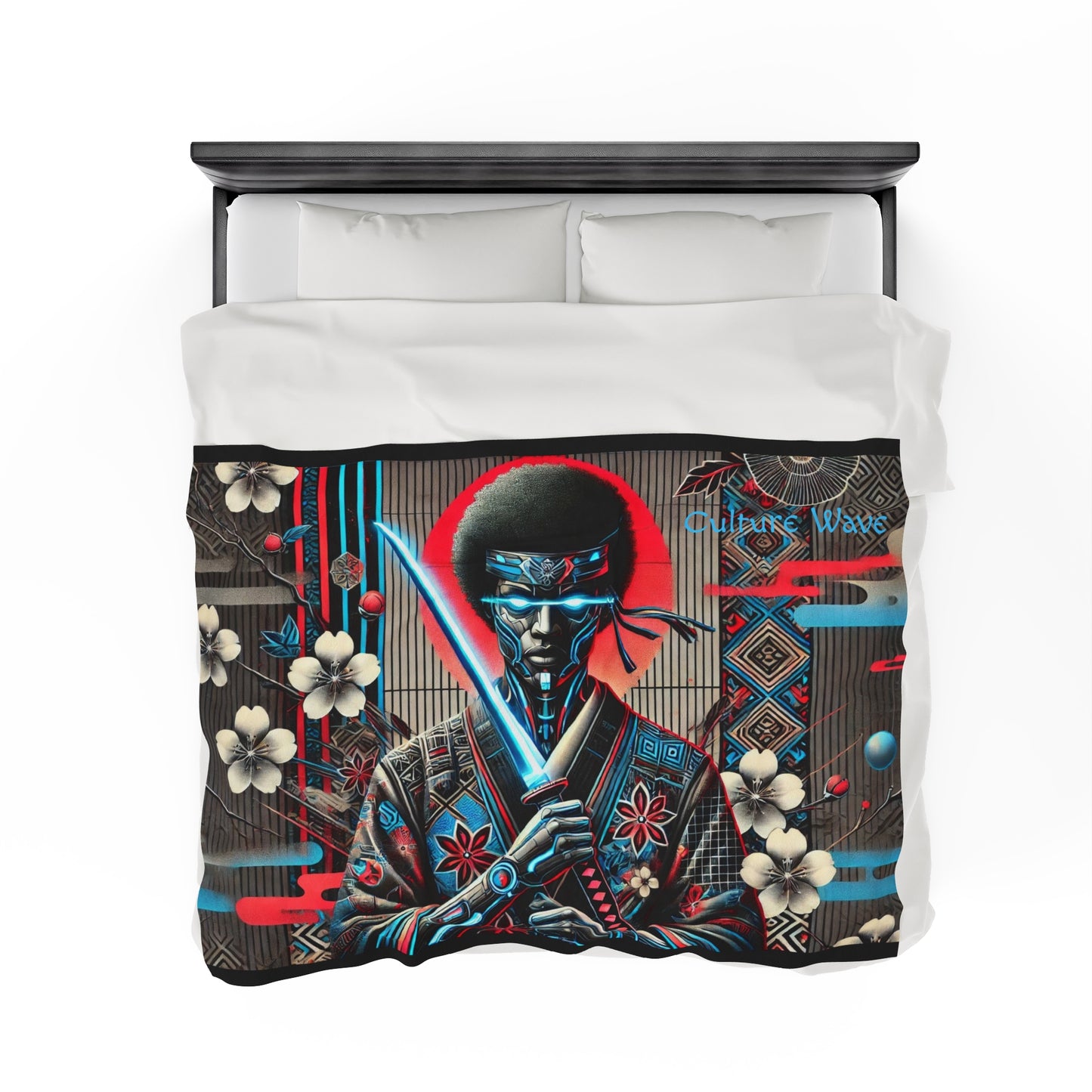 Afro Samurai Velveteen Plush Blanket