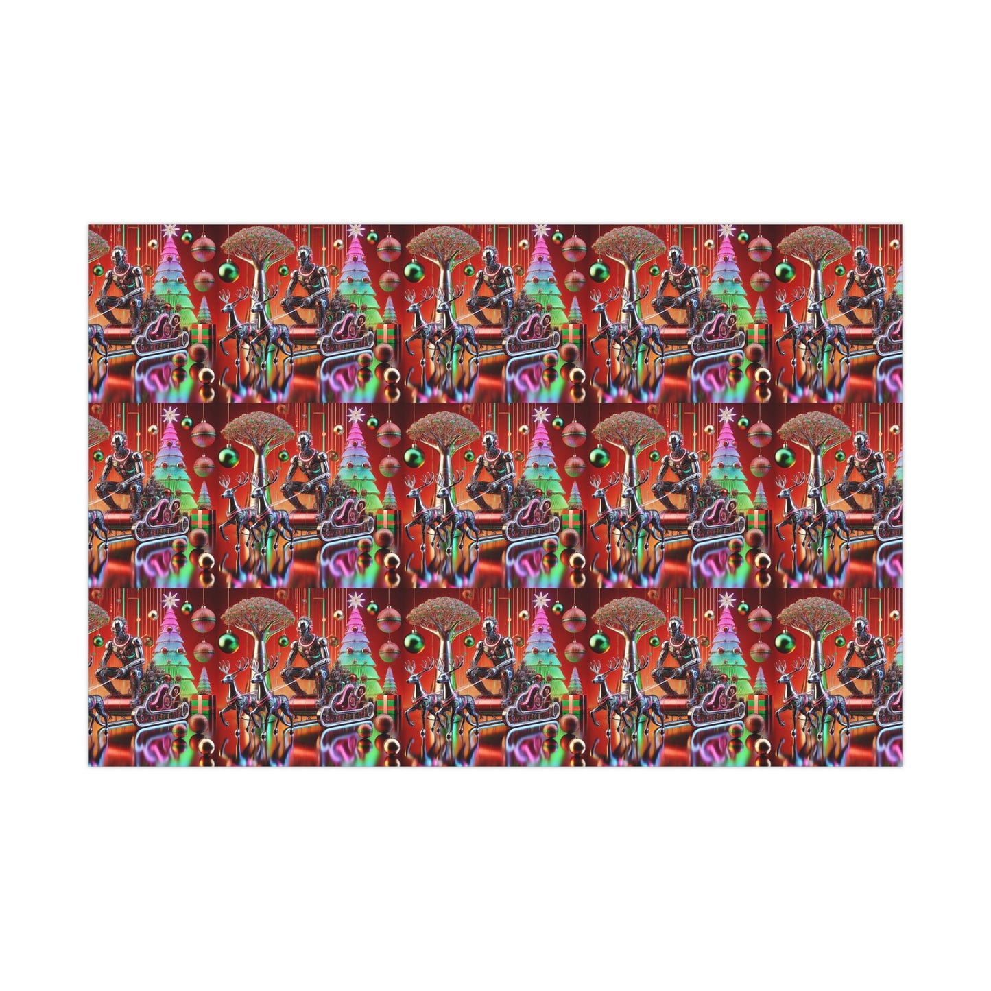 Santa Sleighin’ Gift Wrap