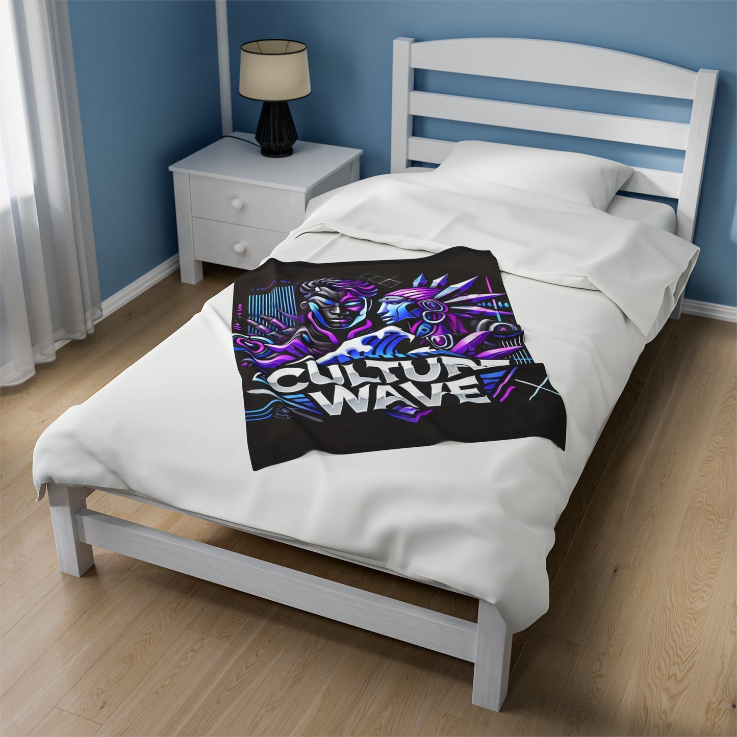 Heritage Flow Velveteen Plush Blanket
